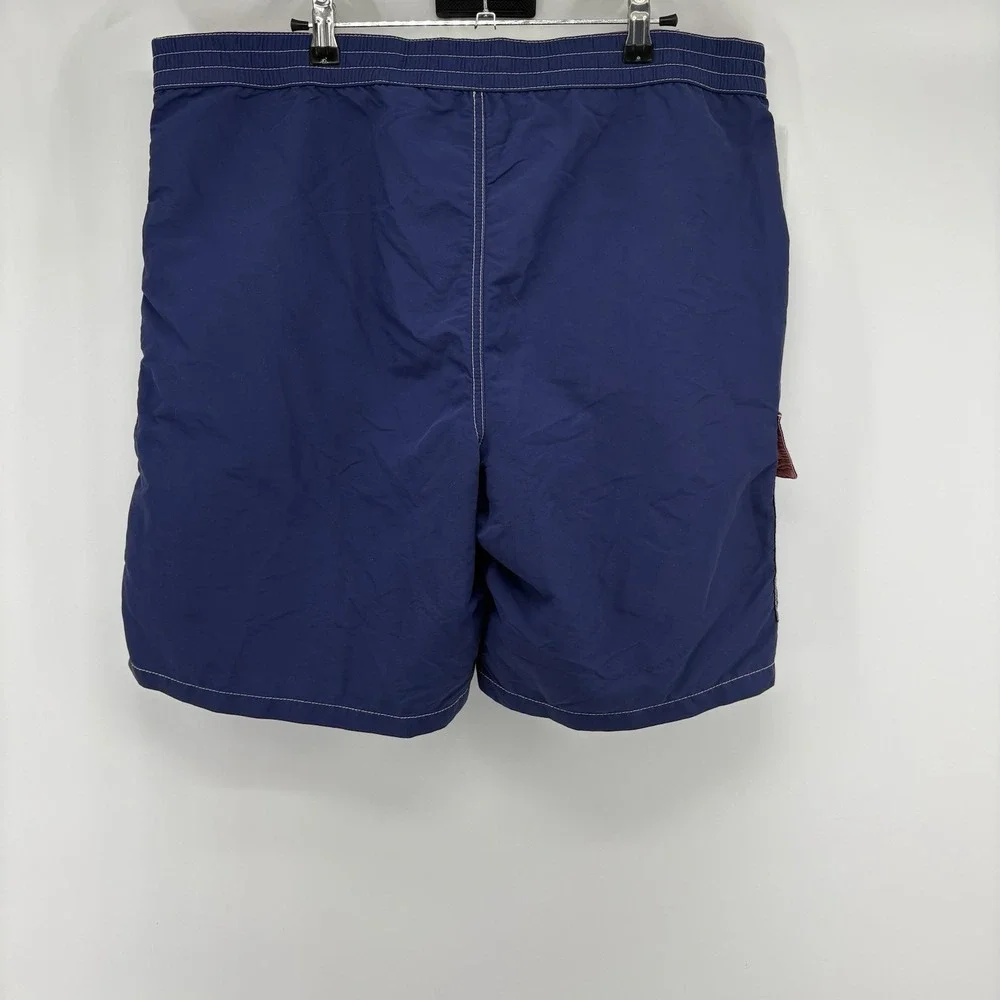 Polo Ralph Lauren Board Shorts Swim Trunks Mens Size L Navy‎ Cargo Pocket Y2K
